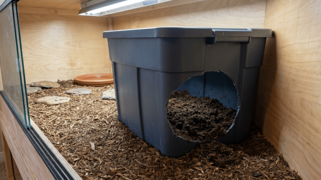 An indoor sulcata tortoise enclosure has to engineer everything the wild provides naturally. How to get lighting, heat, substrate, and space.