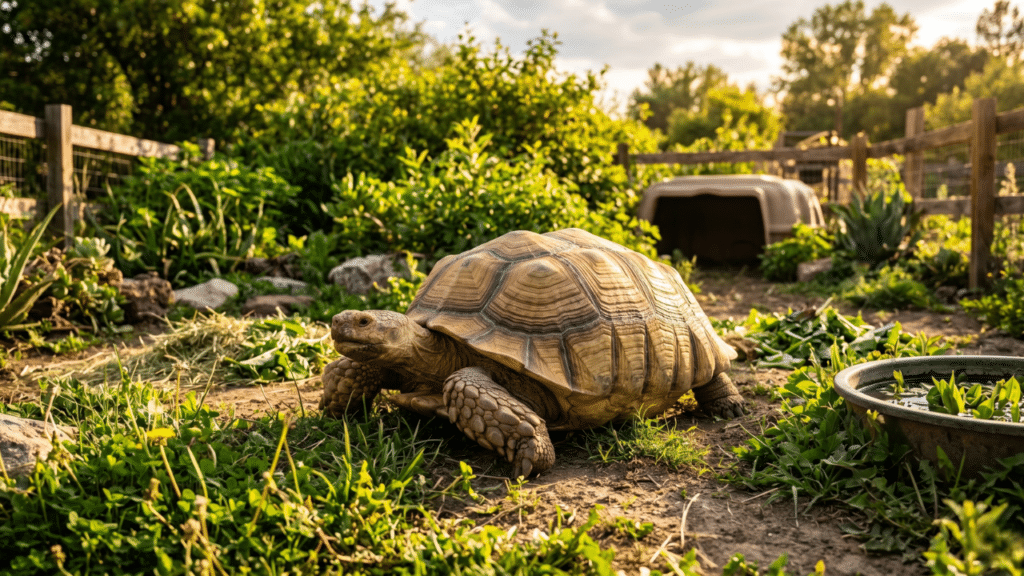 This complete sulcata tortoise pet guide covers personality, behavior, care by life stage, the real commitment involved.
