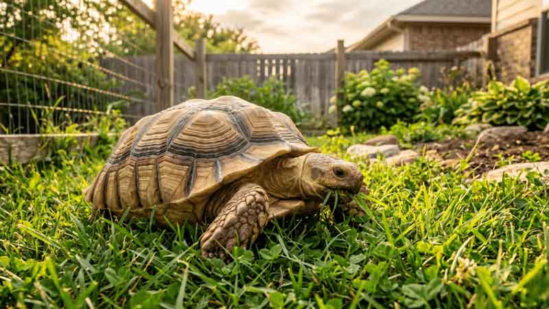 This complete sulcata tortoise size guide covers growth rates by age, healthy vs. rapid growth, housing transitions, and what drives adult size.