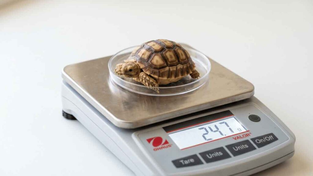 This complete baby sulcata growth guide gives you month-by-month targets, a diagnostic table, and specific dietary fixes for every growth problem.