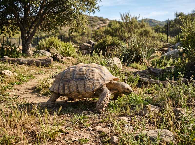 Adult Sulcatas 2 Feeding an Adult Sulcata
